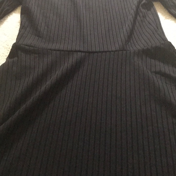 Forever 21 Black Ribbed Dress - Picture 3 of 3